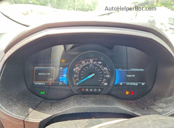 2FMPK4J93NBA80361 2022 FORD EDGE Green Instrument cluster view
