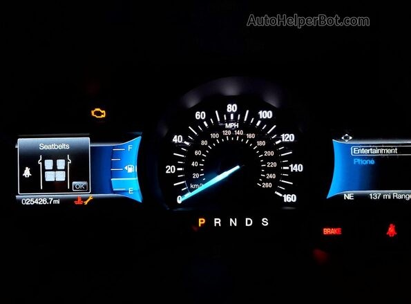 2FMPK4J93PBA55964 2023 FORD EDGE Черный Вид щитка приборов