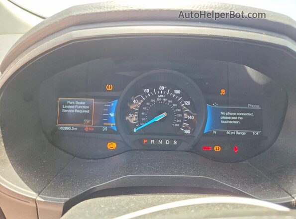 2FMPK4J93RBA71276 2024 FORD EDGE Белый Вид щитка приборов