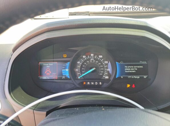 2FMPK4J93RBB15972 2024 FORD EDGE Серебряный Вид щитка приборов
