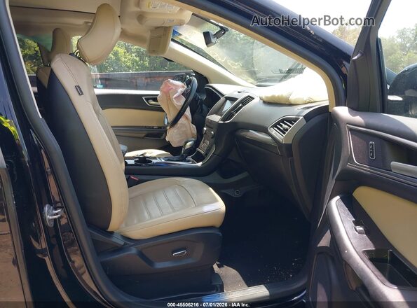 2FMPK4J94GBC16208 2016 FORD EDGE Black Front interior view
