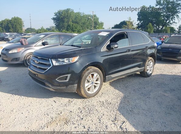 2FMPK4J94GBC17245 2016 FORD EDGE Black Առջևի ձախ երեք քառորդ տեսարան