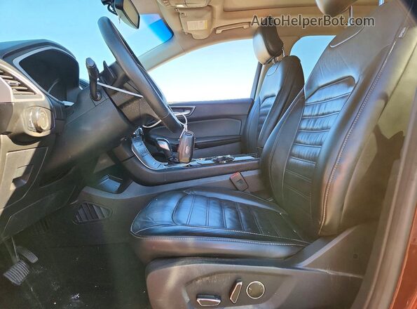 2FMPK4J94GBC33137 2016 FORD EDGE Brown წინა სალონის ხედი
