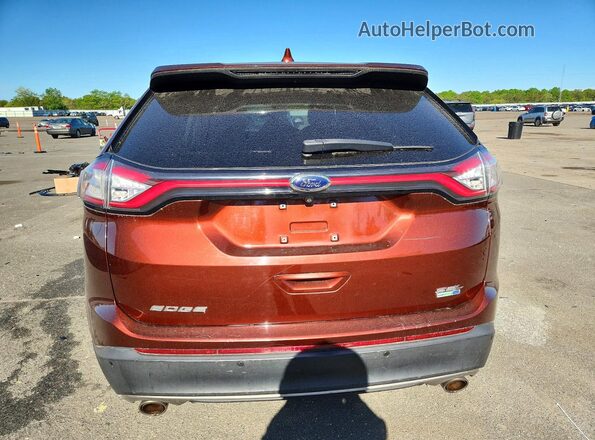 2FMPK4J94GBC33137 2016 FORD EDGE Brown უკანა ხედი
