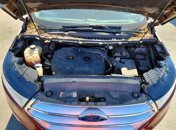 2FMPK4J94GBC33137 2016 FORD EDGE Brown ძრავის განყოფილების ხედი