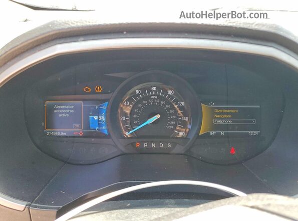 2FMPK4J94GBC61701 2016 FORD EDGE Gray Widok zestawu wskaźników