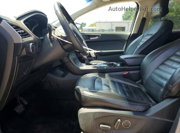 2FMPK4J94GBC61701 2016 FORD EDGE Gray Widok wnętrza z przodu