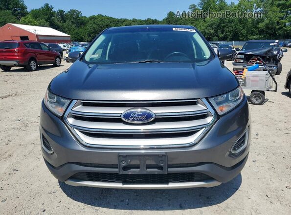 2FMPK4J94GBC61701 2016 FORD EDGE Gray Widok z przodu