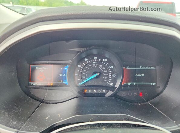 2FMPK4J94JBB78504 2018 FORD EDGE Серебряный Вид щитка приборов