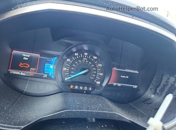 2FMPK4J94KBB31748 2019 FORD EDGE Blue Սարքավորումների վահանակի տեսք