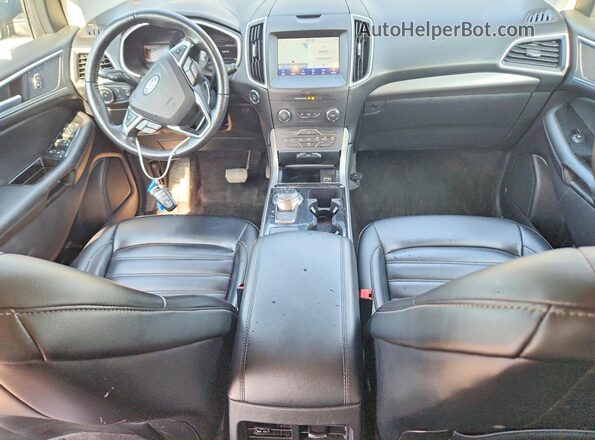 2FMPK4J94KBB31748 2019 FORD EDGE Blue Առջևի վահանակի տեսք