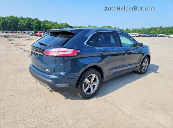 2FMPK4J94KBB31748 2019 FORD EDGE Blue Հետևի աջ