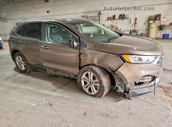 2FMPK4J94KBB41101 2019 FORD EDGE Tan Przód prawy