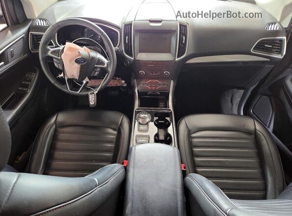 2FMPK4J94KBB41101 2019 FORD EDGE Tan Widok deski rozdzielczej