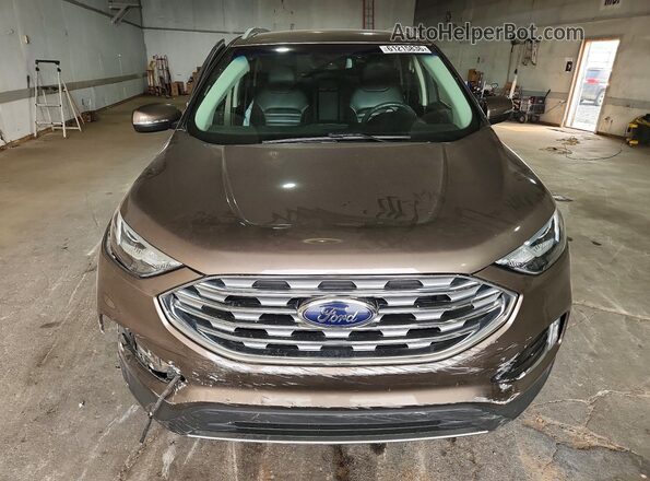 2FMPK4J94KBB41101 2019 FORD EDGE Tan Widok z przodu