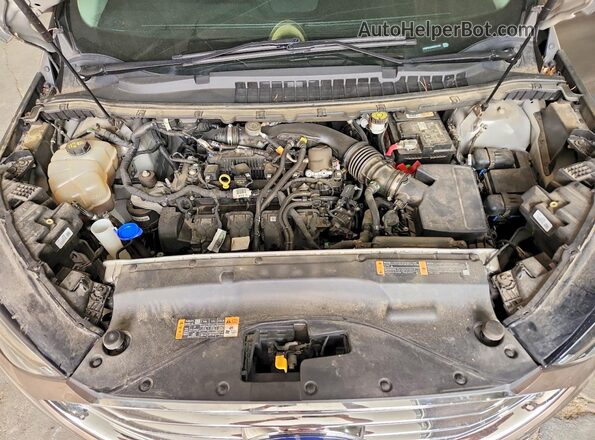2FMPK4J94KBB41101 2019 FORD EDGE Tan Widok wnętrza z tyłu