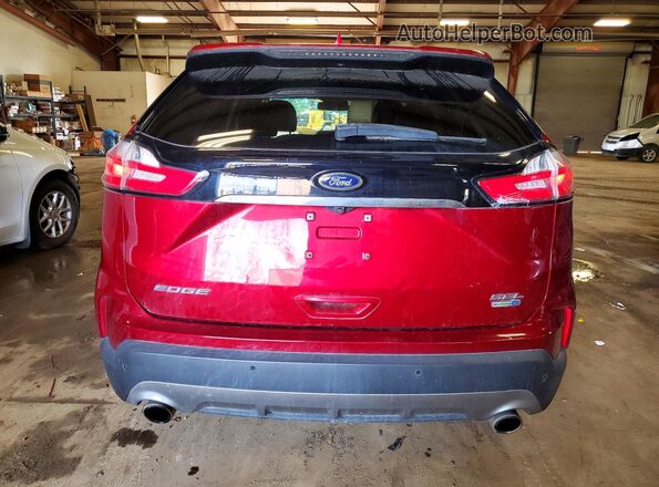 2FMPK4J94KBB74941 2019 FORD EDGE Red უკანა ხედი