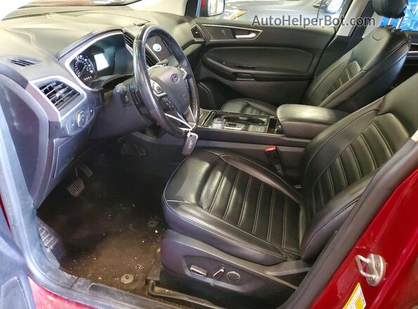 2FMPK4J94KBB74941 2019 FORD EDGE Red წინა სალონის ხედი