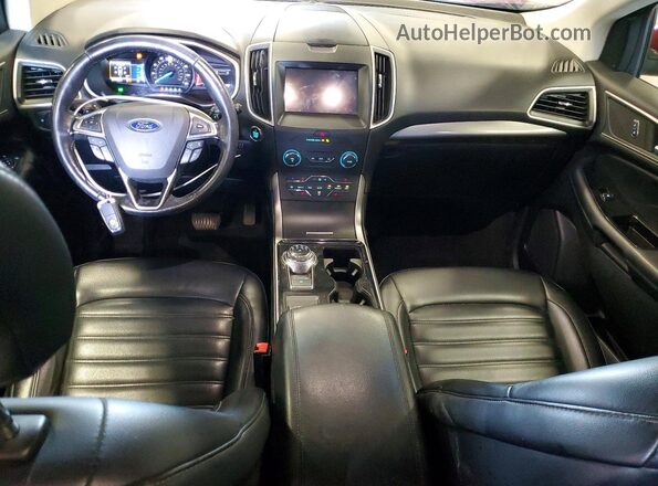 2FMPK4J94KBB74941 2019 FORD EDGE Red წინა პანელის ხედი