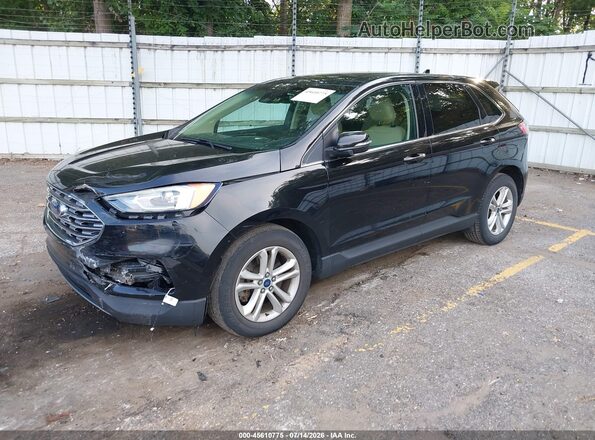 2FMPK4J94KBC38315 2019 FORD EDGE Black Передня ліва чверть