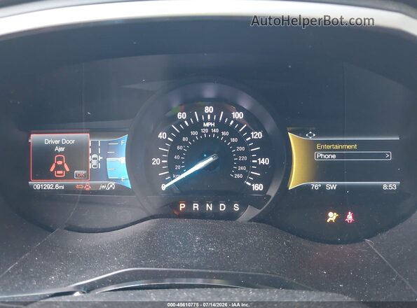 2FMPK4J94KBC38315 2019 FORD EDGE Black Вид задніх сидінь