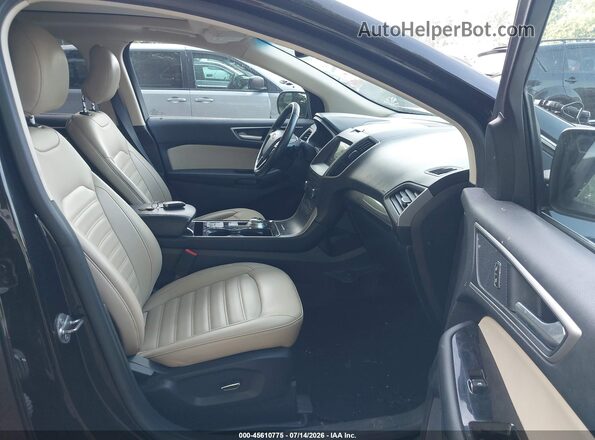 2FMPK4J94KBC38315 2019 FORD EDGE Black Вид салону спереду
