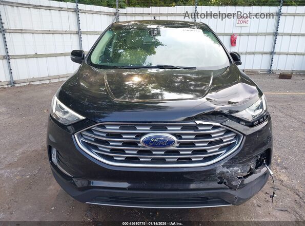 2FMPK4J94KBC38315 2019 FORD EDGE Black Вид щитка приладів