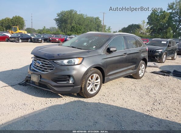 2FMPK4J94LBA82536 2020 FORD EDGE Blue Առջևի ձախ երեք քառորդ տեսարան