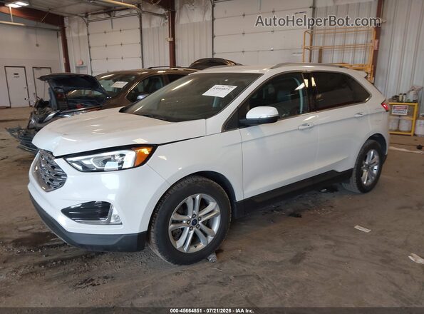 2FMPK4J94LBB06883 2020 FORD EDGE White Առջևի ձախ երեք քառորդ տեսարան