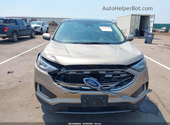 2FMPK4J94MBA59839 2021 FORD EDGE Gold Instrument cluster view