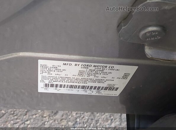 2FMPK4J94RBA81086 2024 FORD EDGE Gray Вид підкапотного простору