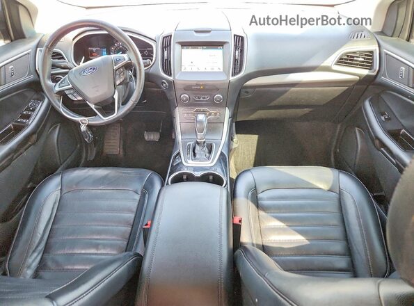2FMPK4J95GBB09300 2016 FORD EDGE Угольный Вид панели приборов