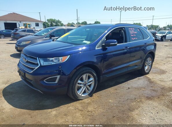 2FMPK4J95GBB46394 2016 FORD EDGE Blue Front left