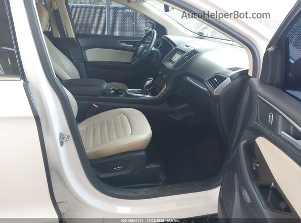 2FMPK4J95GBC39576 2016 FORD EDGE White Vista interior delantera