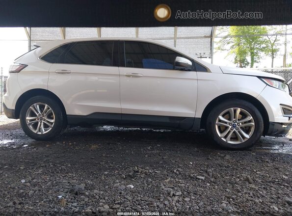 2FMPK4J95GBC39576 2016 FORD EDGE White Vista interior trasera