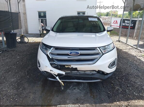 2FMPK4J95GBC39576 2016 FORD EDGE White Vista del cuadro de instrumentos