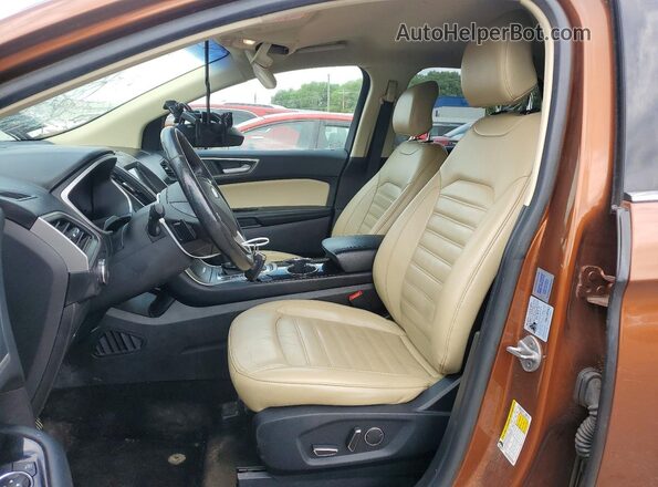 2FMPK4J95HBC68304 2017 FORD EDGE Orange Սալոնի դիմացի տեսք