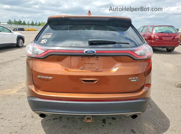 2FMPK4J95HBC68304 2017 FORD EDGE Orange Հետևի տեսք