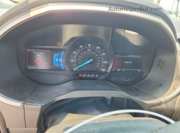 2FMPK4J95JBB03908 2018 FORD EDGE White ხელსაწყოთა პანელის ხედი
