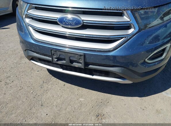 2FMPK4J95JBB53725 2018 FORD EDGE Синий Вид спереди