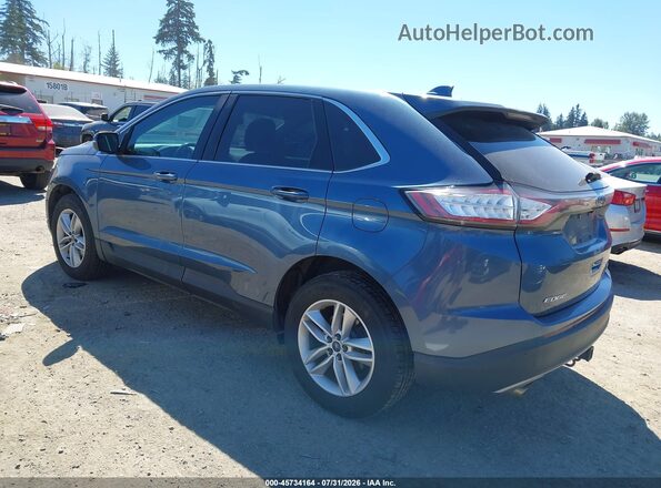 2FMPK4J95JBB53725 2018 FORD EDGE Синий Задняя левая четверть