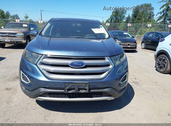 2FMPK4J95JBB53725 2018 FORD EDGE Синий Вид щитка приборов