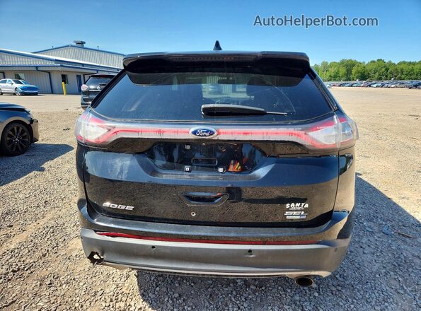 2FMPK4J95JBC45093 2018 FORD EDGE Black Widok z tyłu