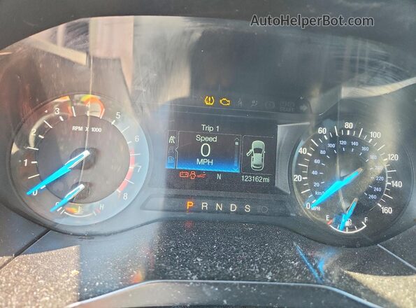 2FMPK4J95JBC45093 2018 FORD EDGE Black Widok zestawu wskaźników