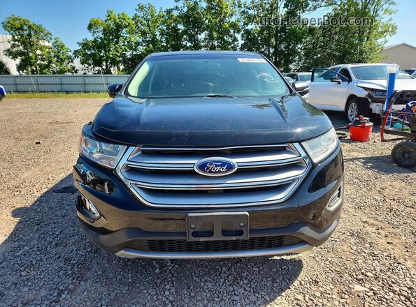 2FMPK4J95JBC45093 2018 FORD EDGE Black Widok z przodu