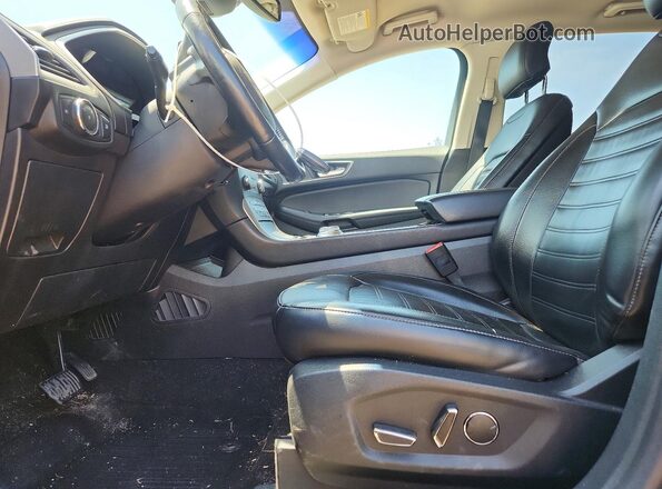 2FMPK4J95KBB87133 2019 FORD EDGE Синий Вид салона спереди
