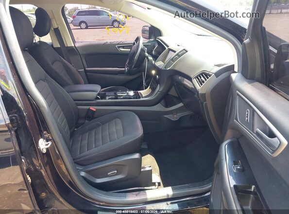 2FMPK4J95KBB95068 2019 FORD EDGE Black წინა სალონის ხედი