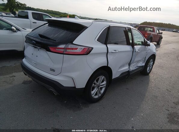 2FMPK4J95KBC18185 2019 FORD EDGE Белый Задняя правая четверть