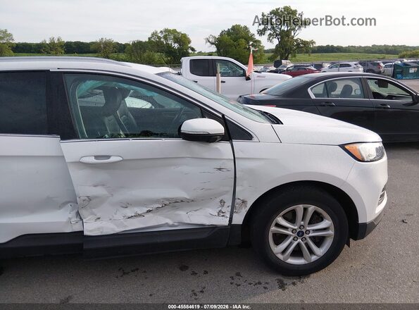 2FMPK4J95KBC18185 2019 FORD EDGE Белый Вид спереди