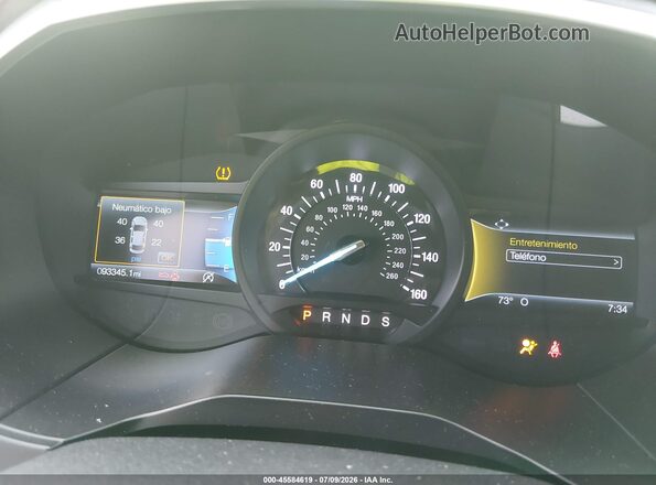 2FMPK4J95KBC18185 2019 FORD EDGE Белый Вид задних сидений